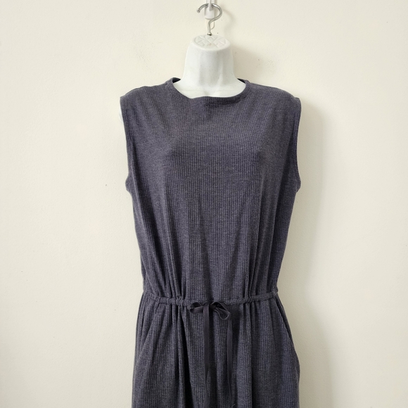 Eileen Fisher Tencel Rib Cropped Jumpsuit Easy Fit Size Small - Picture 5 of 16